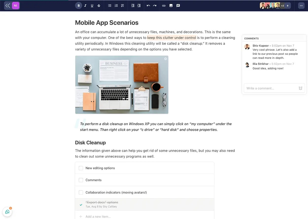 Nifty documents